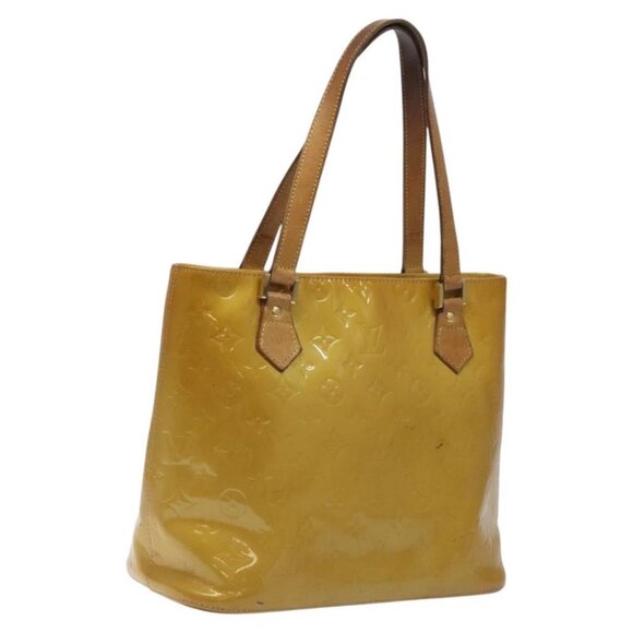 LOUIS VUITTON Monogram Vernis Houston Hand Bag Beige - Picture 1 of 15